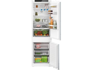 Réfrigérateur combiné (congél en bas) intégrable froid Ventilé (no frost): sans givre <strong>BOSCH</strong> KIN86VSE0 - hauteur d'encastrement 177.5 cm