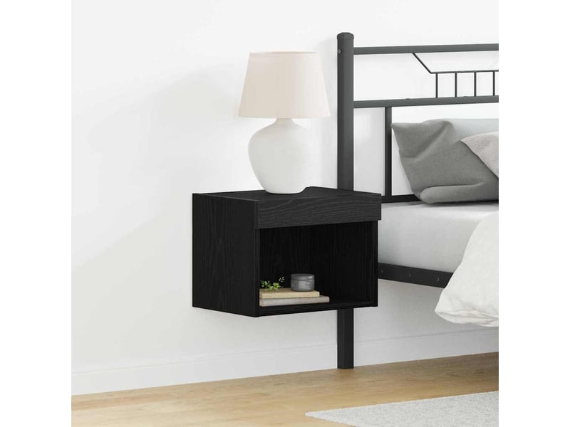  Ensemble meuble tv - banc tv - meuble de rangement 40 x 30 x 30 cm chêne noir bois d'ingénierie  - Conforama B