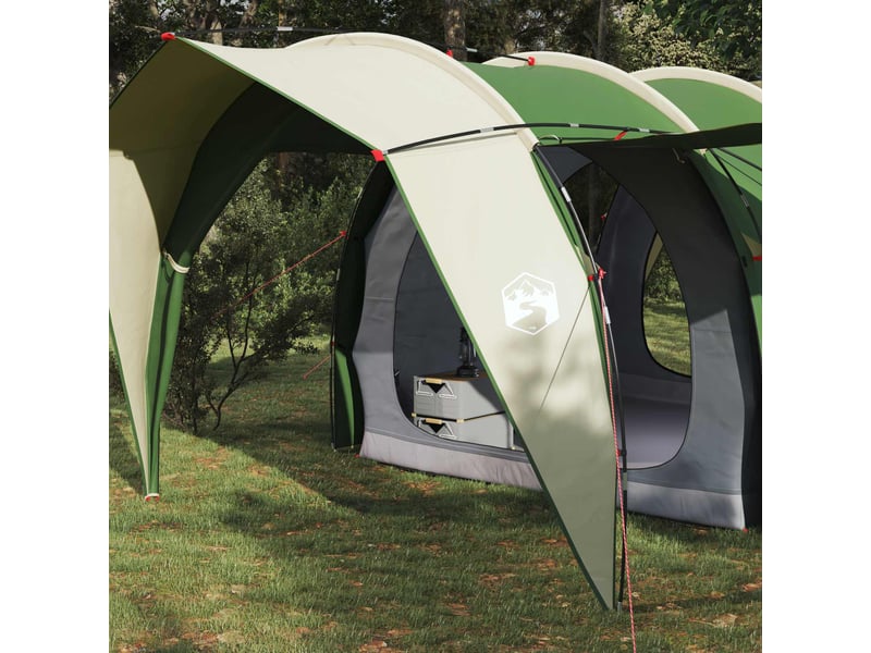  Tente tunnel, tente de camping 4 personne vert polyester 185t avec revêtement pu shl91133  - Conforama C