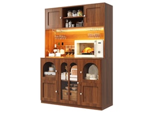Buffet 0 porte(s) 0 tiroir(s) evarich - 120 cm coloris marron