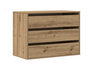 Commode 1 tiroir(s)    <strong></strong> <strong></strong> coloris bois clair largeur 80 cm