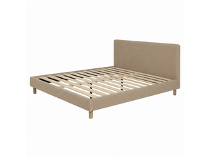 Lit simple 200x200 cm Sampur  C02-LTF49 200/200 3DBE coloris beige