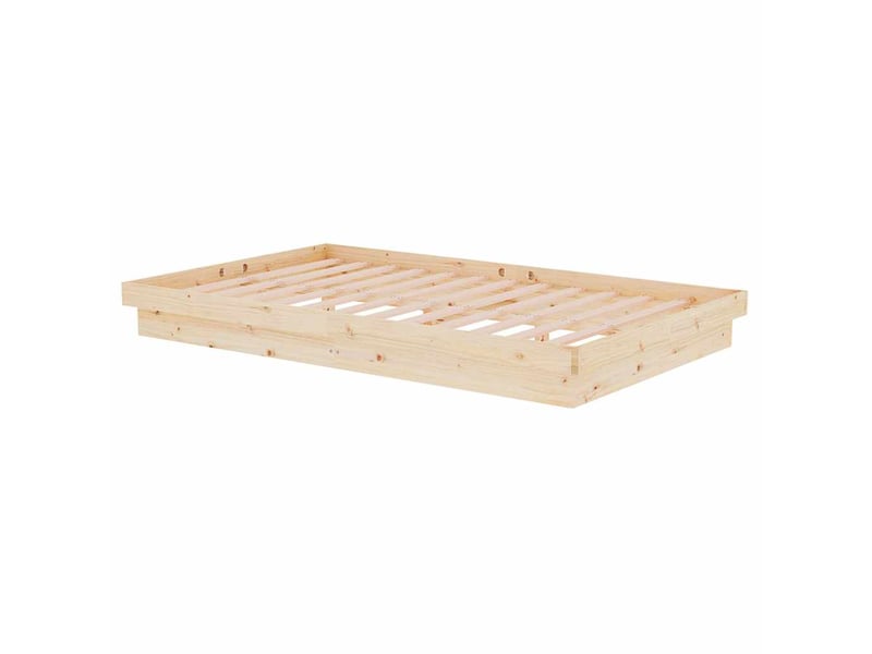  Lit double- lit adulte -  cadre de lit bois massif 120x200 cm  - Conforama C