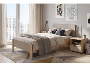 Lit simple 90x200 cm    coloris naturel