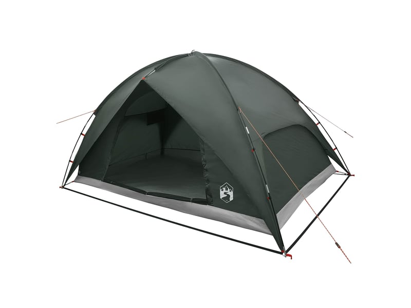  Tente de camping avec un abri imperméable 4 personne vert armée shl28094  - Conforama A
