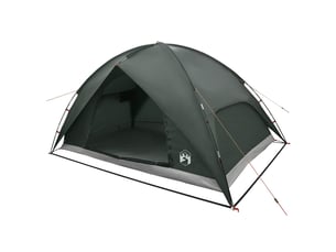 Tente de camping avec un abri imperméable 4 personne vert armée shl28094