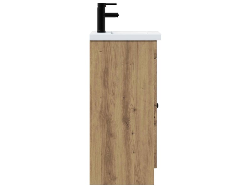  Meuble de salle de bain avec évier chêne artisanal shl1279  - Conforama E