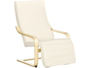 Fauteuil relax manuel  <strong>COVREO </strong> Tissu blanc