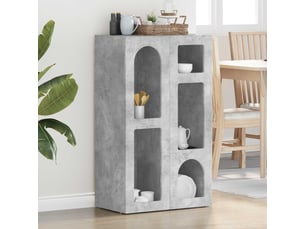 Buffet - bahut - meuble de rangement elst gris béton 59 x 35 x 100,5 cm bois d'ingénierie