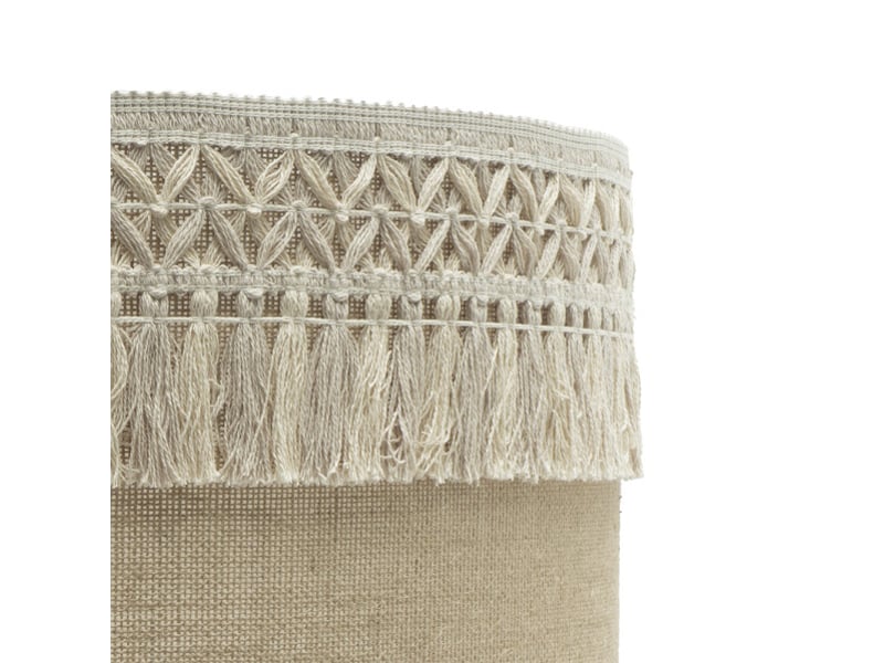  Lampe à poser fabrilamp ekaterina toile de jute 1 x e27 63 x 30 x 30 cm 188271101 - Conforama C