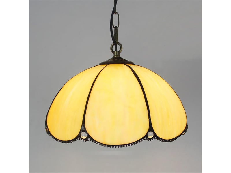  Suspension créative en bois massif et verre, style campagne – e27, source 9w blanc chaud incluse, pour salle à manger, bureau et chambre-style 3  - Conforama C