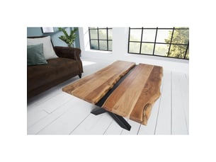 Table basse rectangulaire coloris bois clair <strong>MEUBLORAMA</strong> <strong></strong> - 52 cmx105 cm