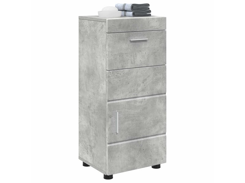  Ensemble d'armoire de salle de bain tulum gris béton cf62985  - Conforama C