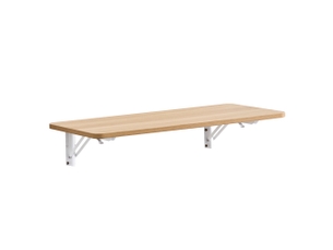 Table pliante murale 80x40x16.5 cm effet bois
