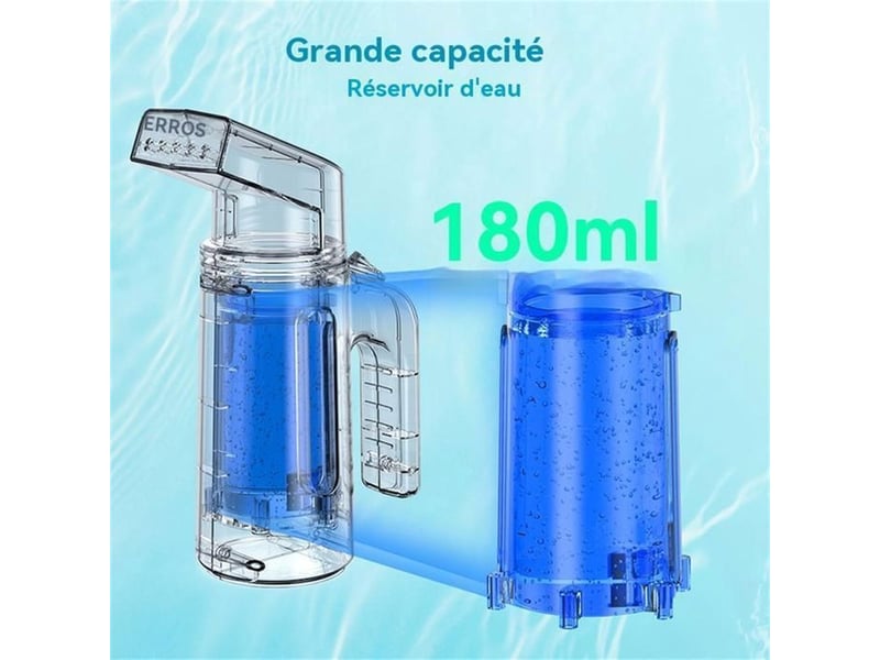  Défroisseur vapeur portatif 1000w 20 g min 180 ml double sortie d air noir  - Conforama E