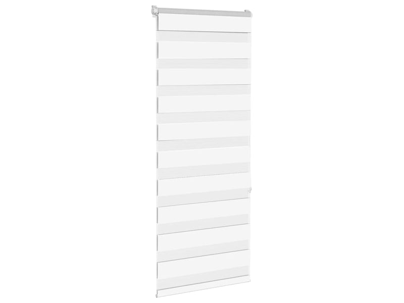 Store zèbre, store de fenêtre blanc 65x150 cm largeur du tissu 60,9 cm polyester cf48413 - Conforama C