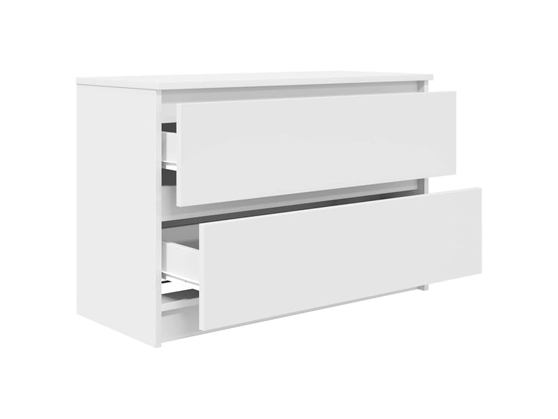  Meuble tv - banc tv - meuble de rangement blanc 80x35x54 cm bois d'ingénierie  - Conforama E