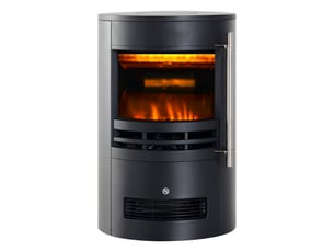 Cheminée électrique effet flamme noire, chauffage 900 w ou 2000 w, 41 x 41 x 64,5 cm