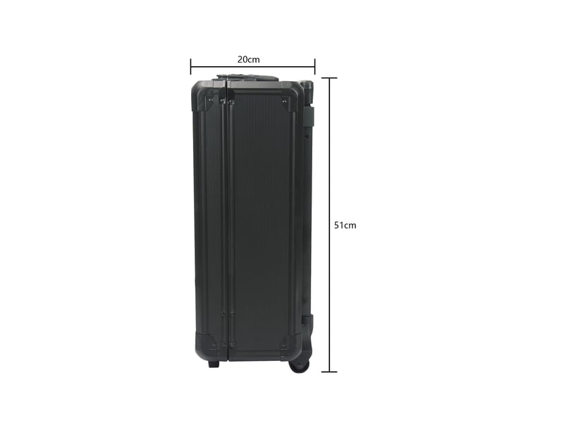 Coffret à outils roulant 899 pièces avec 4 tiroirs, en aluminium et plastique noir pour vos travaux à domicile - Conforama C