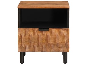 Table de chevet - cabinet de chevet - table de nuit marron 40 x 33 x 46 cm bois de mangue massif