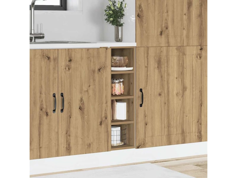  Meuble bas de cuisine chêne artisanal 20x44,5x81,5cm bois d'ingénierie  - Conforama B