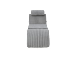 Fauteuil fixe <strong>COVREO </strong> Velours côtelé gris