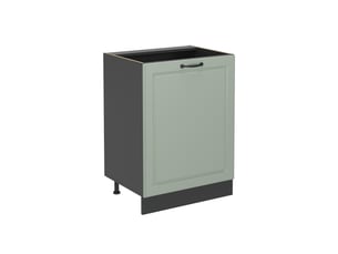 Vicco meuble bas de cuisine, mint campagneanthracite, 60cm avec 1 porte sans plan de travail