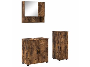Ensemble de mobilier de salle de bain 3 pc chêne fumé cf64311