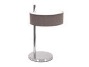 Lampe à poser fabrilamp haiti e14 coloris chrométaupe 37 x 22 x 26 cm