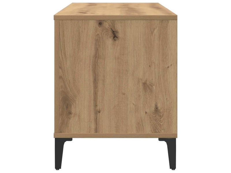  Armoire à disques chêne artisanal 100x38x48cm bois d'ingénierie shl9248  - Conforama E