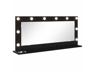 Miroir rectangulaire à fixer coloris noir <strong></strong> <strong></strong> - 100 cm x 45 cm