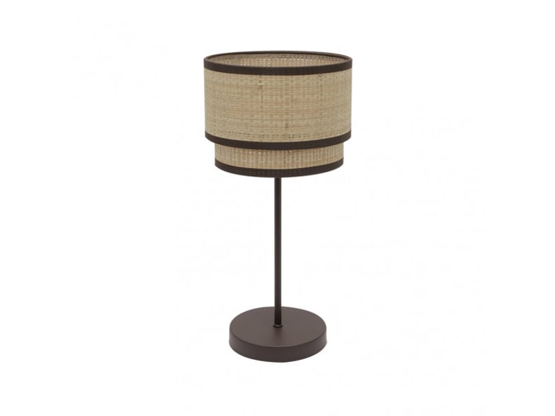  Lampe à poser fabrilamp roque naturelmarron 1 x e27 60 x 30 x 30 cm 172871102 - Conforama A