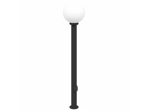 Borne lumineuse avec sortie 120 cm noir ip44