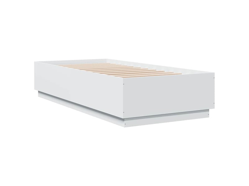  Lit simple- lit adulte -  cadre de lit sans matelas blanc 100x200 cm  - Conforama B