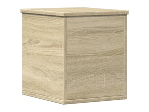Boîte de rangement, coffre de rangement chêne sonoma 30x35x35 cm bois d'ingénierie
