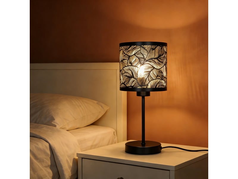 Lampe Métal 35.5 cm noir MOLLY - Conforama W