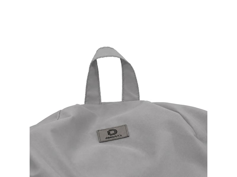  Pouf poire xl 110x120 gris galet - déhoussable &amp; imperméable (garni billes)  - Conforama D