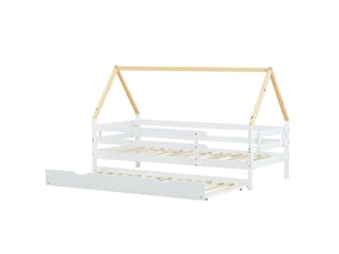 Lit simple 90x200 cm coloris blanc