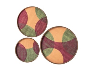 Lot de 3 plateaux muraux yann 60cm multicolore