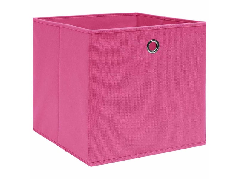  Boîtes de rangement 4 pcs rose 32x32x32 cm tissu  - Conforama A