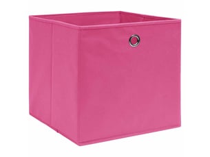 Boîtes de rangement 4 pcs rose 32x32x32 cm tissu