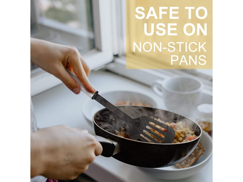  Ensemble de spatules et cuillères de cuisine en nylon, ensemble de 24 ustensiles et accessoires en acier inoxydable  - Conforama E