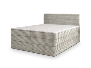 Lit avec rangement 180x200 cm <strong>MASSENO</strong>  <strong></strong> coloris gris