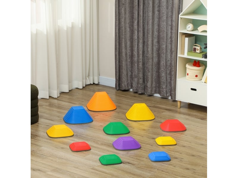  Pierres d’équilibre 37x37x19 cm antidérapantes multicolores  - Conforama C