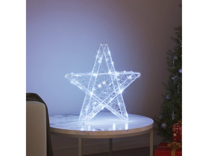  Étoile en 3d 50 led blanc froid 55 x 53,5 x 10 cm acrylique cf61918  - Conforama C