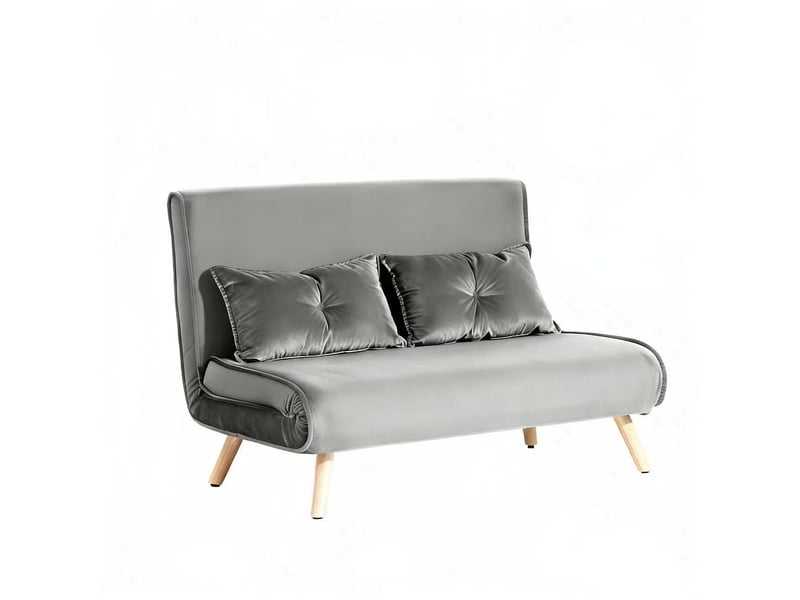 Solution canapé et lit 2-en-1 gris - dossier réglable - idéal pour studios et petits espaces  - Conforama A