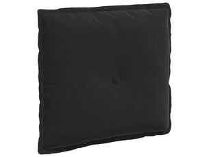 Coussin de dos, coussin de dossier noir 50 x 45 cm tissu en velours côtelé cf54841