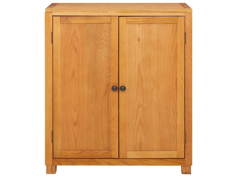  Armoire de rangement avec porte marron 80x35x95 cm bois de chêne massif shl65573  - Conforama D