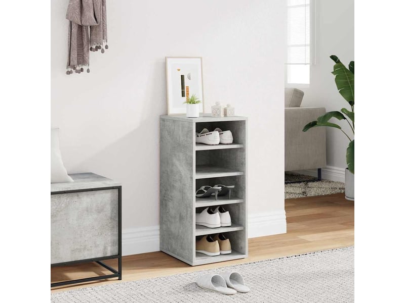  Meuble à chaussures, armoire à chaussures 31,5x35x70 cm gris béton shl6422  - Conforama B