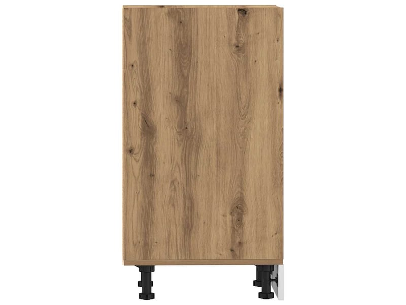 Meuble bas de cuisine chêne artisanal 30x44,5x81,5cm bois d'ingénierie - Conforama E